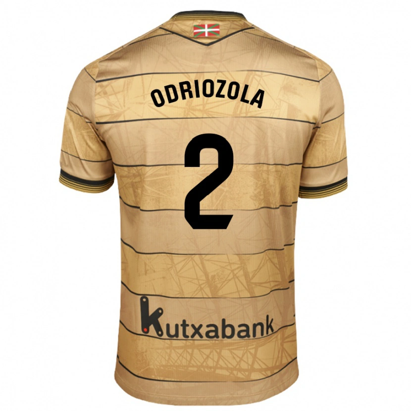 Danxen Dětské Álvaro Odriozola #2 Hnědý Daleko Hráčské Dresy 2024/25 Dres