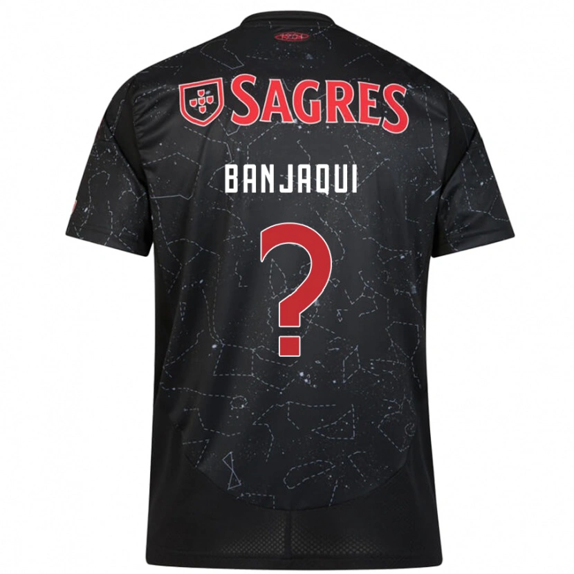Danxen Dětské Daniel Banjaqui #0 Černá Červená Daleko Hráčské Dresy 2024/25 Dres