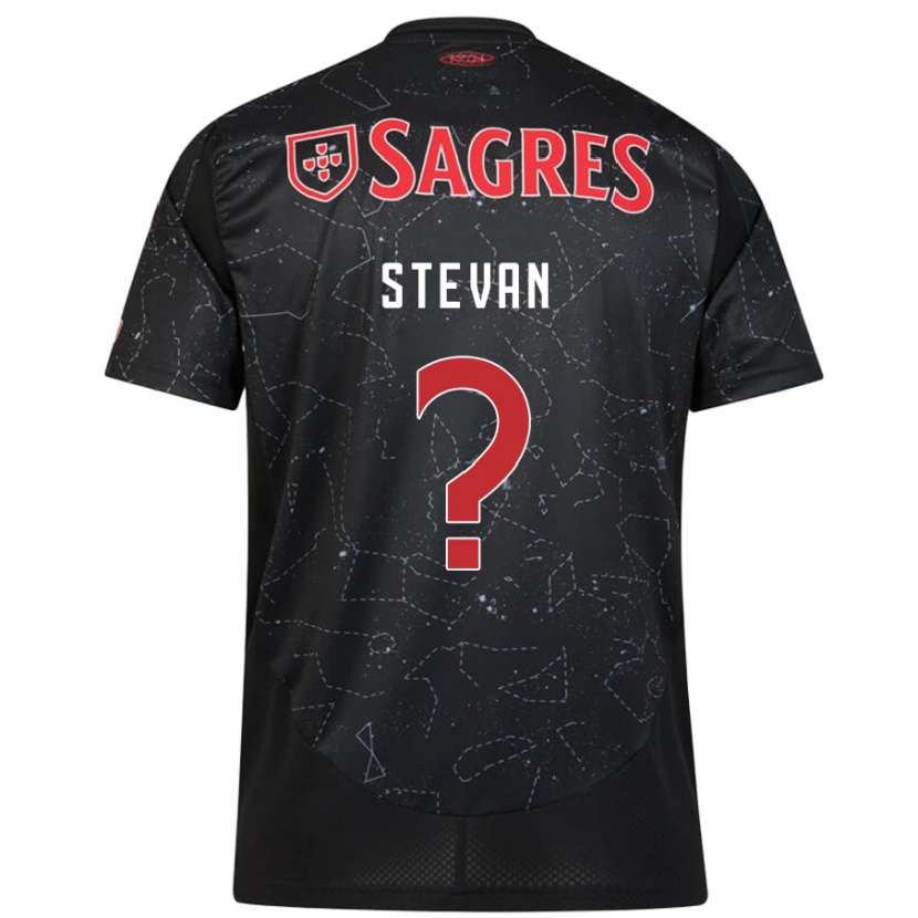Danxen Dětské Stevan #0 Černá Červená Daleko Hráčské Dresy 2024/25 Dres