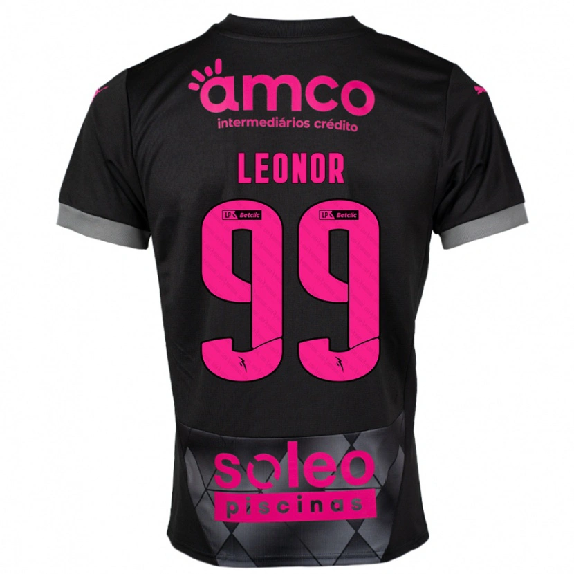 Danxen Dětské Maria Leonor #99 Černá Růžová Daleko Hráčské Dresy 2024/25 Dres