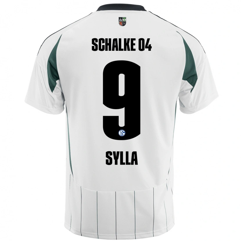 Danxen Dětské Moussa Sylla #9 Bílá Zelená Daleko Hráčské Dresy 2024/25 Dres