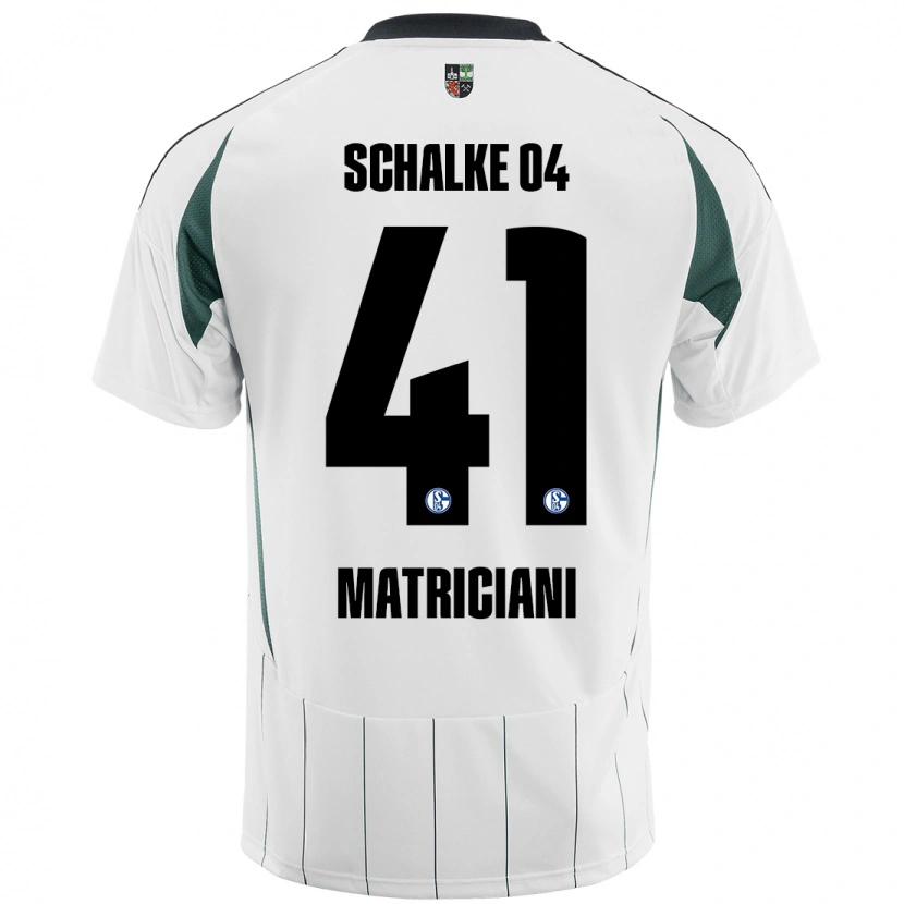 Danxen Dětské Henning Matriciani #41 Bílá Zelená Daleko Hráčské Dresy 2024/25 Dres