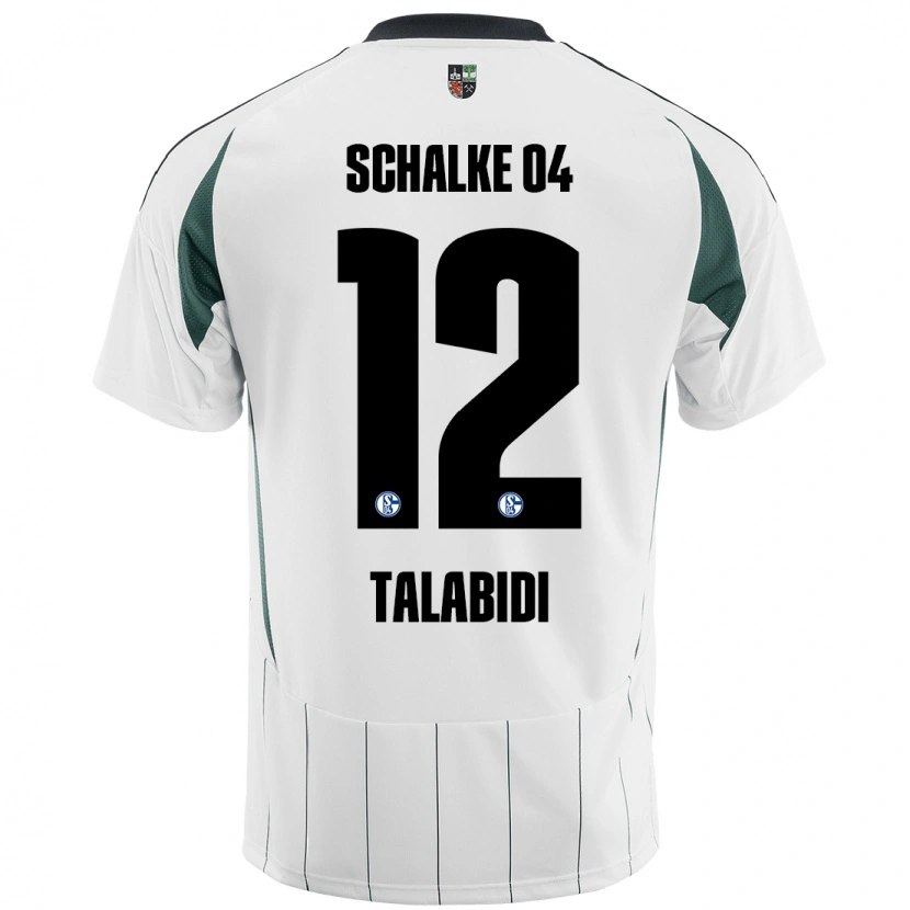 Danxen Dětské Malik Talabidi #12 Bílá Zelená Daleko Hráčské Dresy 2024/25 Dres