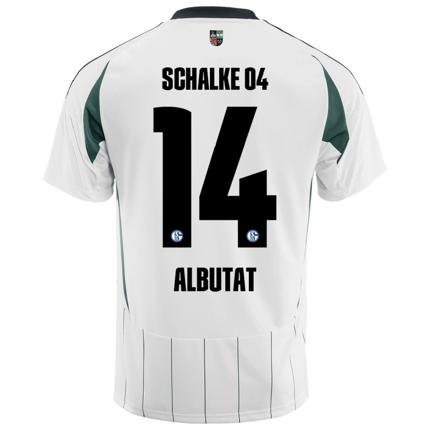 Danxen Dětské Tim Albutat #14 Bílá Zelená Daleko Hráčské Dresy 2024/25 Dres