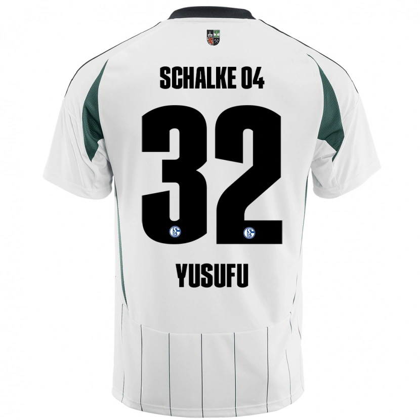 Danxen Dětské Faaris Yusufu #32 Bílá Zelená Daleko Hráčské Dresy 2024/25 Dres
