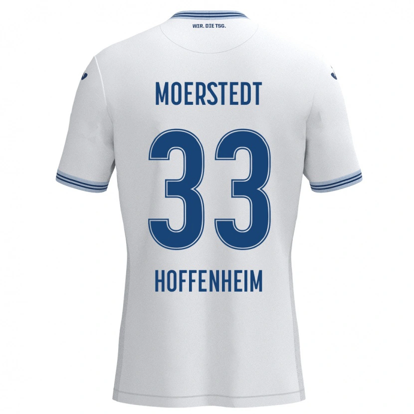 Danxen Dětské Max Moerstedt #33 Bílá Modrá Daleko Hráčské Dresy 2024/25 Dres