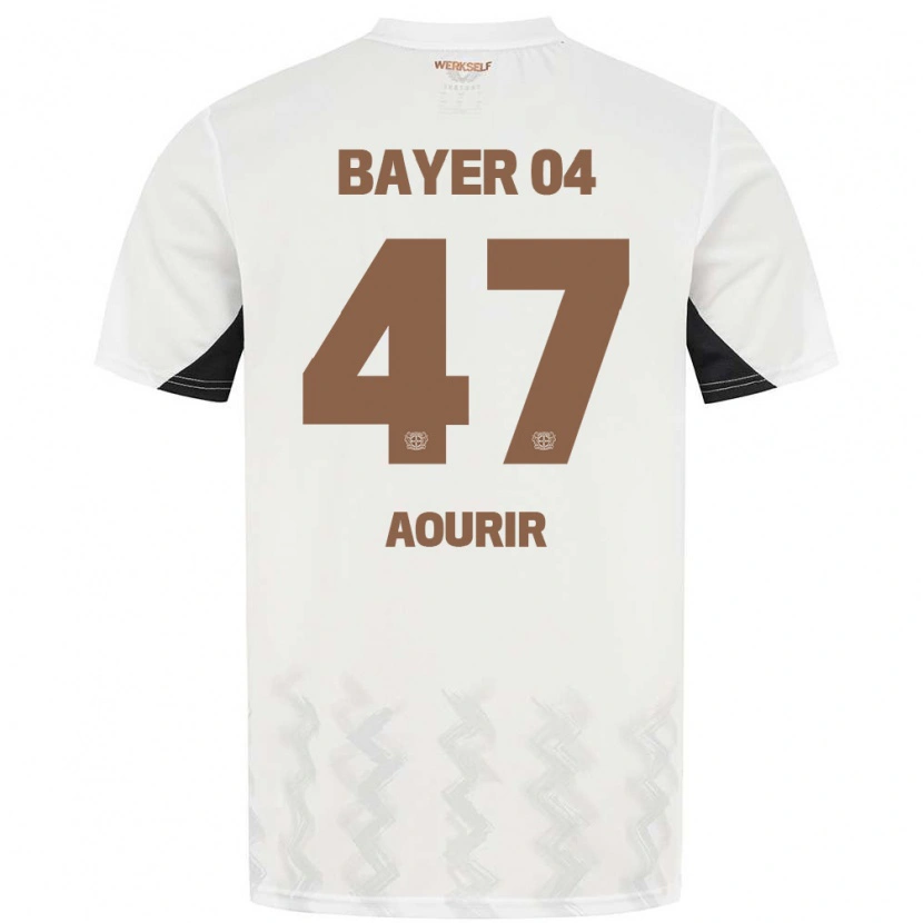 Danxen Dětské Ayman Aourir #47 Bílá Černá Daleko Hráčské Dresy 2024/25 Dres