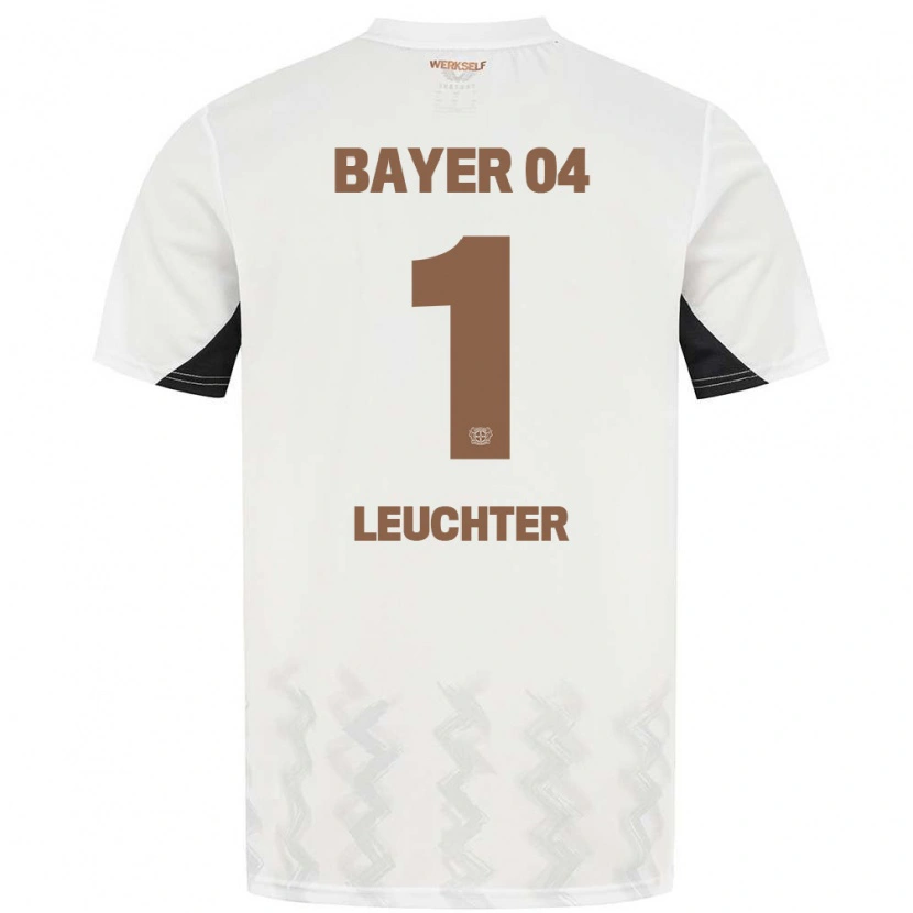 Danxen Dětské Julian Leuchter #1 Bílá Černá Daleko Hráčské Dresy 2024/25 Dres