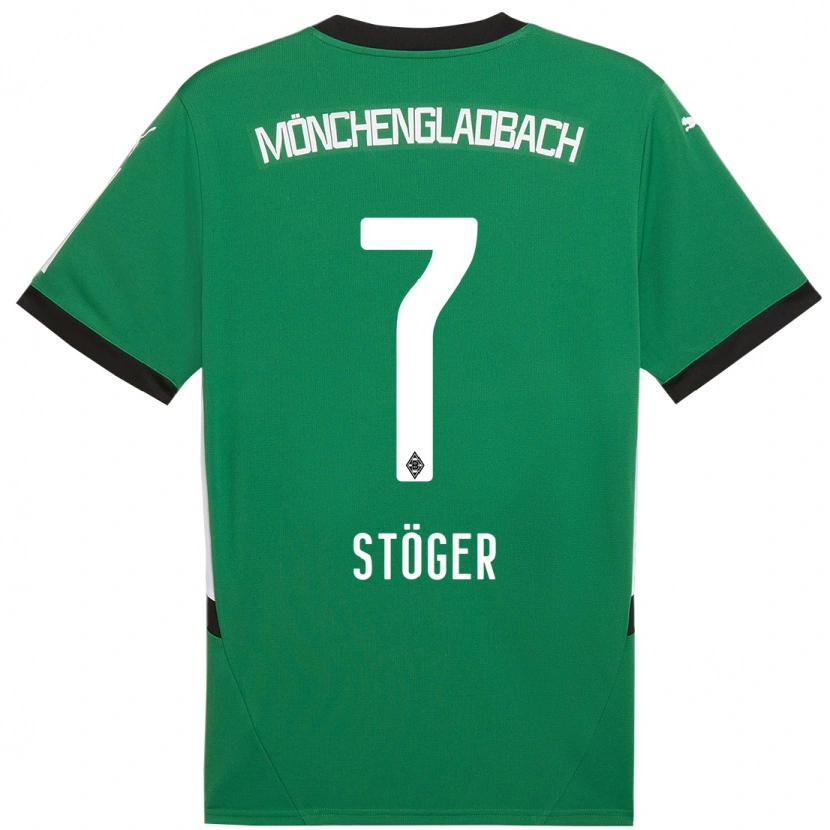 Danxen Dětské Kevin Stöger #7 Zelená Bílá Daleko Hráčské Dresy 2024/25 Dres