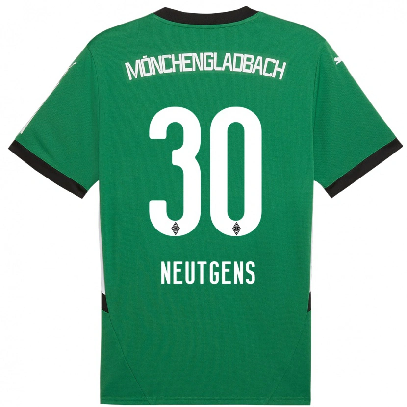 Danxen Dětské Maximilian Neutgens #30 Zelená Bílá Daleko Hráčské Dresy 2024/25 Dres