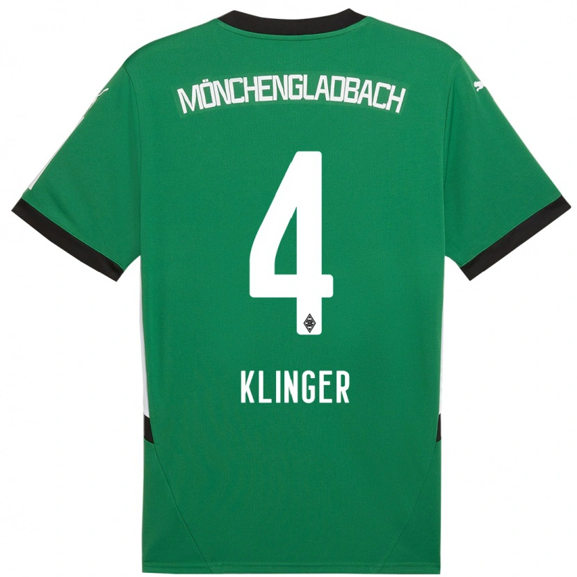 Danxen Dětské Nina Klinger #4 Zelená Bílá Daleko Hráčské Dresy 2024/25 Dres