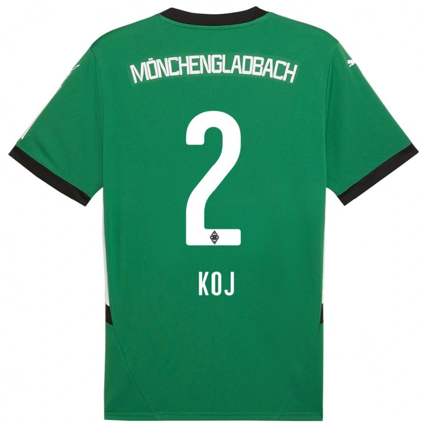 Danxen Dětské Julia Koj #2 Zelená Bílá Daleko Hráčské Dresy 2024/25 Dres