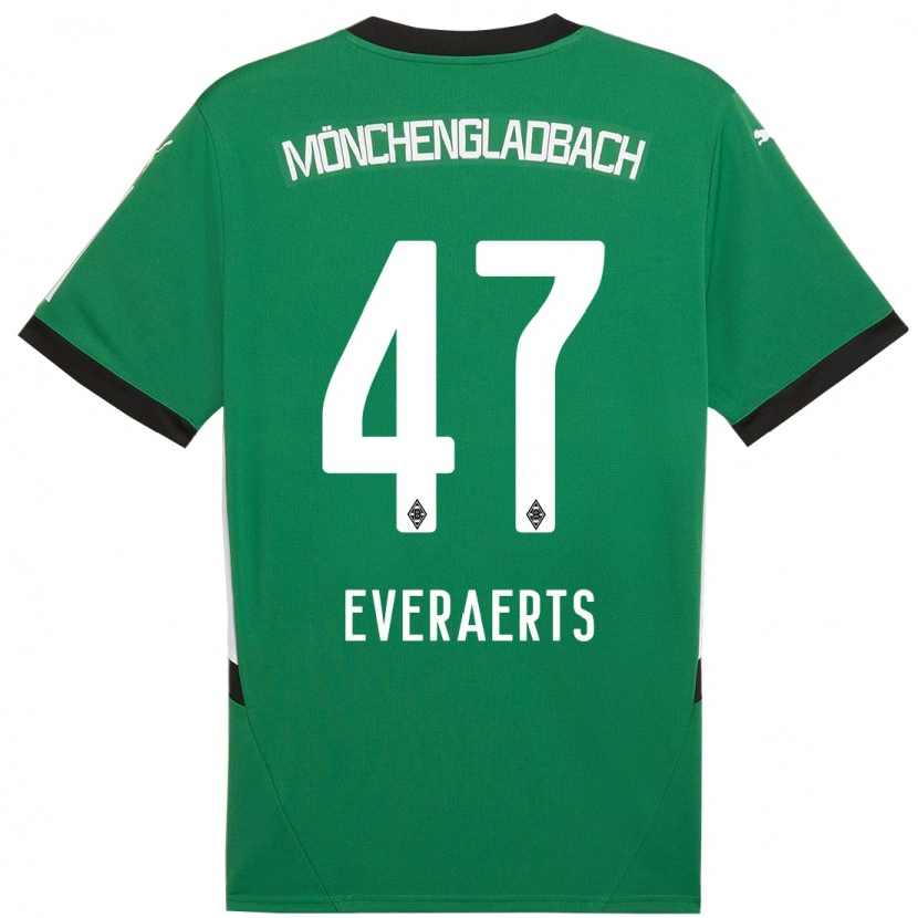 Danxen Dětské Kim Everaerts #47 Zelená Bílá Daleko Hráčské Dresy 2024/25 Dres