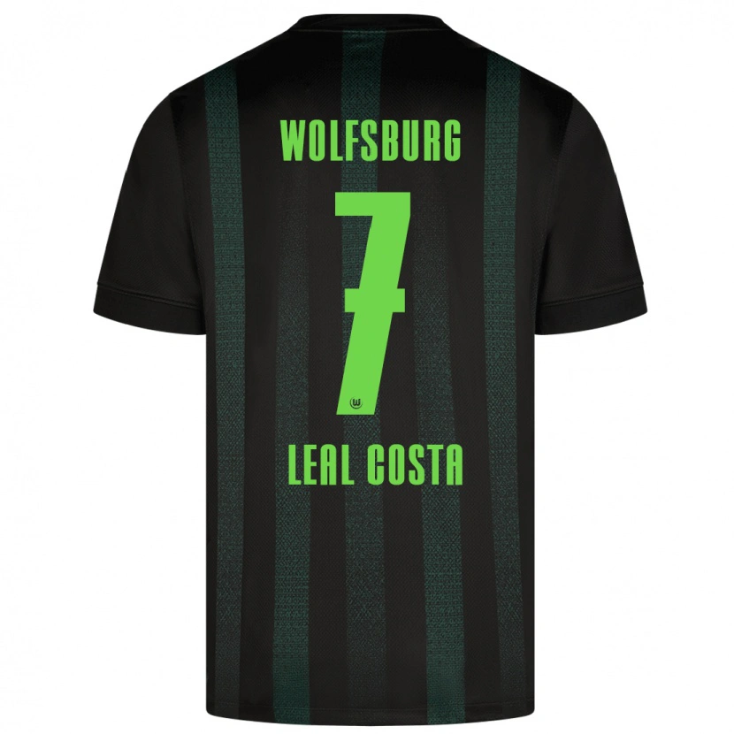 Danxen Dětské David Leal Costa #7 Tmavě Zelená Daleko Hráčské Dresy 2024/25 Dres