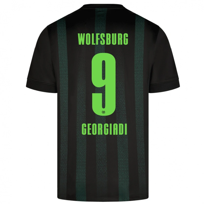 Danxen Dětské Alexander Georgiadi #9 Tmavě Zelená Daleko Hráčské Dresy 2024/25 Dres
