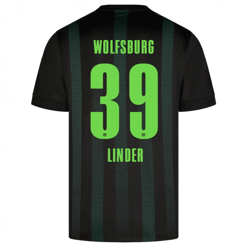 Danxen Dětské Sarai Linder #39 Tmavě Zelená Daleko Hráčské Dresy 2024/25 Dres