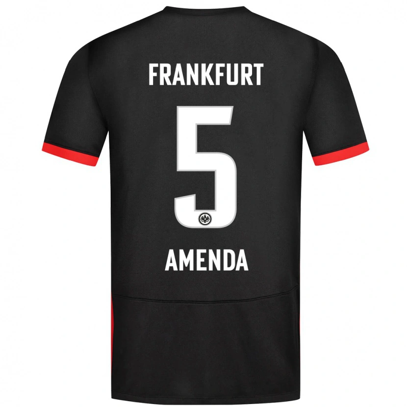 Danxen Dětské Aurèle Amenda #5 Černý Daleko Hráčské Dresy 2024/25 Dres