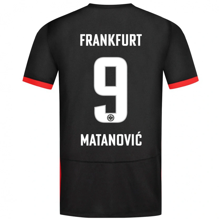 Danxen Dětské Igor Matanovic #9 Černý Daleko Hráčské Dresy 2024/25 Dres