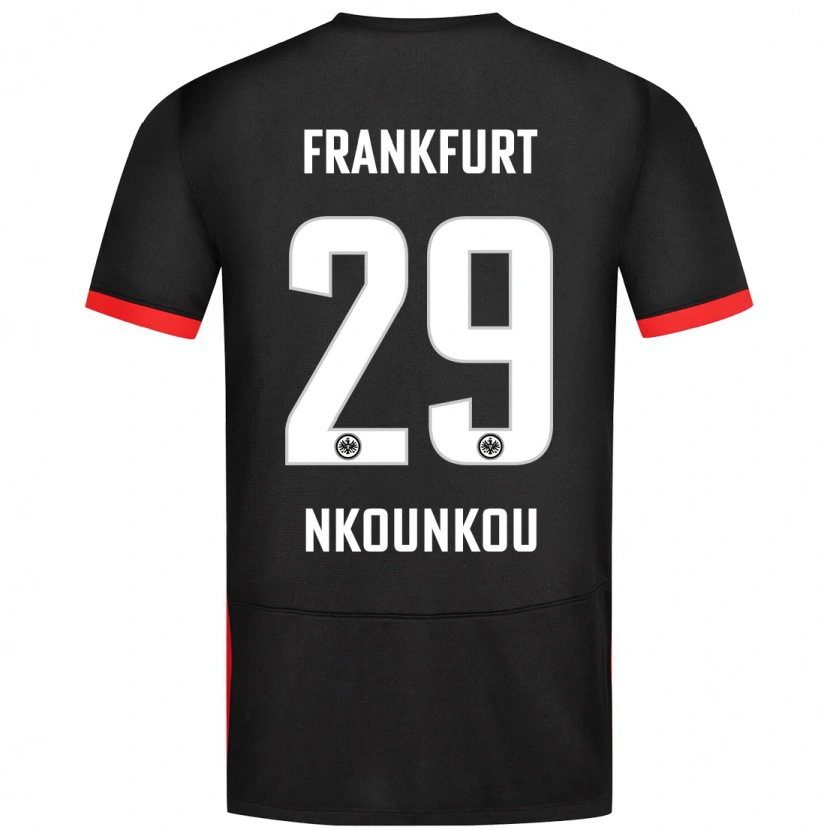 Danxen Dětské Niels Nkounkou #29 Černý Daleko Hráčské Dresy 2024/25 Dres