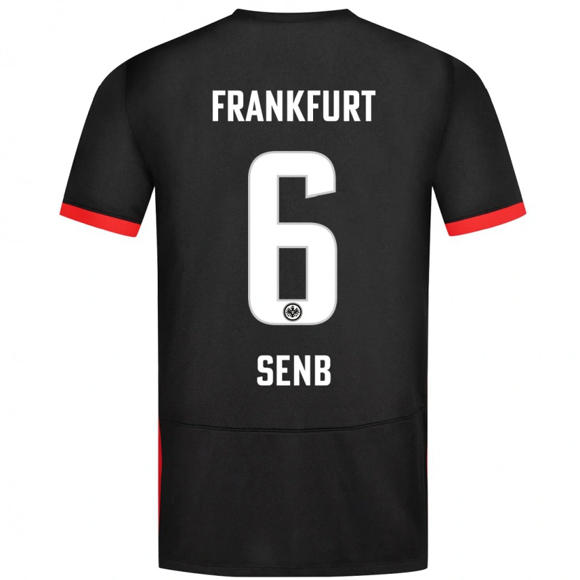 Danxen Dětské Elisa Senß #6 Černý Daleko Hráčské Dresy 2024/25 Dres