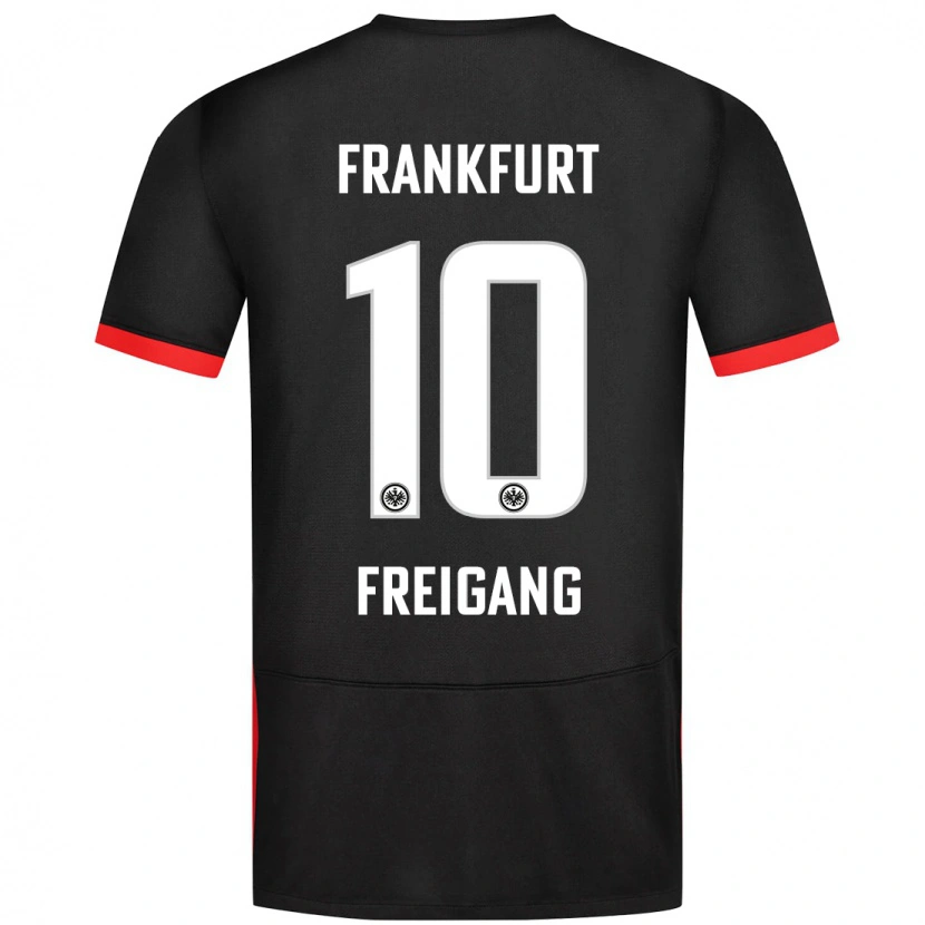 Danxen Dětské Laura Freigang #10 Černý Daleko Hráčské Dresy 2024/25 Dres