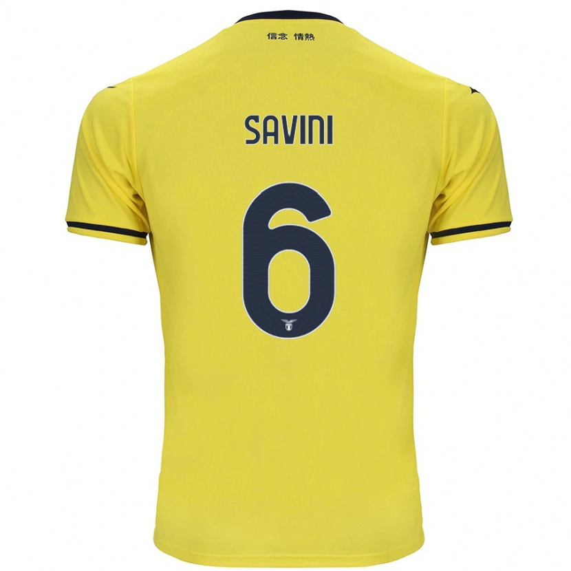 Danxen Dětské Federica Savini #6 Žluť Daleko Hráčské Dresy 2024/25 Dres