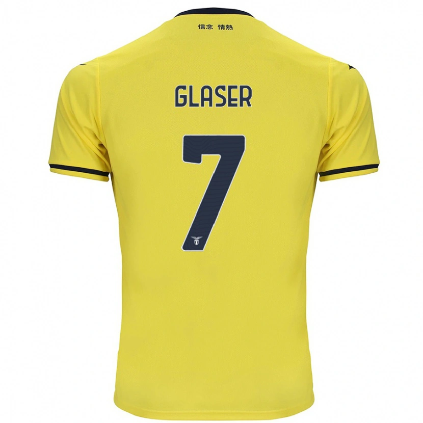 Danxen Dětské Julia Glaser #7 Žluť Daleko Hráčské Dresy 2024/25 Dres