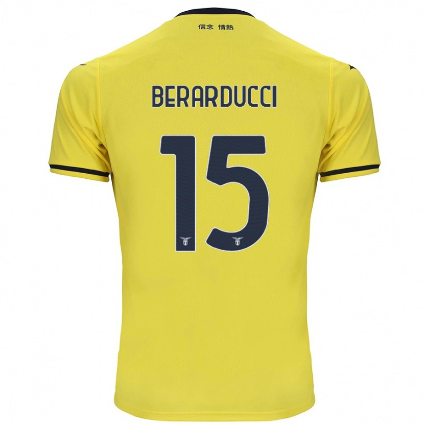 Danxen Dětské Martina Berarducci #15 Žluť Daleko Hráčské Dresy 2024/25 Dres