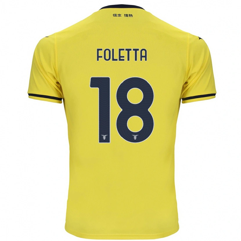 Danxen Dětské Isabella Foletta #18 Žluť Daleko Hráčské Dresy 2024/25 Dres