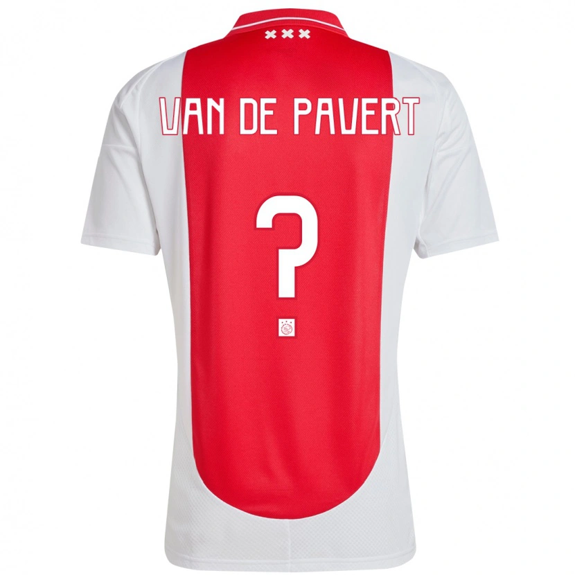 Danxen Pánské Ryan Van De Pavert #0 Červená Bílá Domů Hráčské Dresy 2024/25 Dres