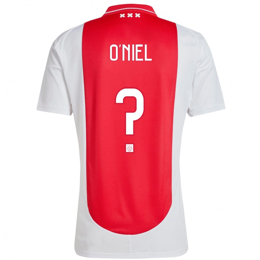 Danxen Pánské Don O'niel #0 Červená Bílá Domů Hráčské Dresy 2024/25 Dres