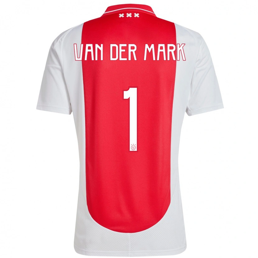Danxen Pánské Jesper Van Der Mark #1 Červená Bílá Domů Hráčské Dresy 2024/25 Dres