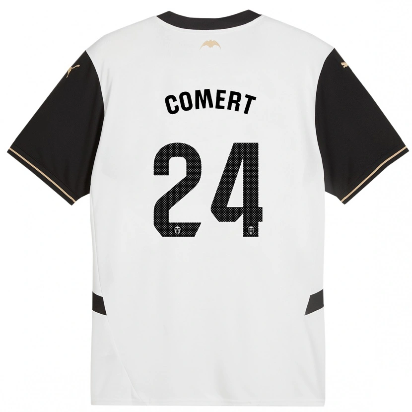 Danxen Pánské Eray Comert #24 Bílá Černá Domů Hráčské Dresy 2024/25 Dres