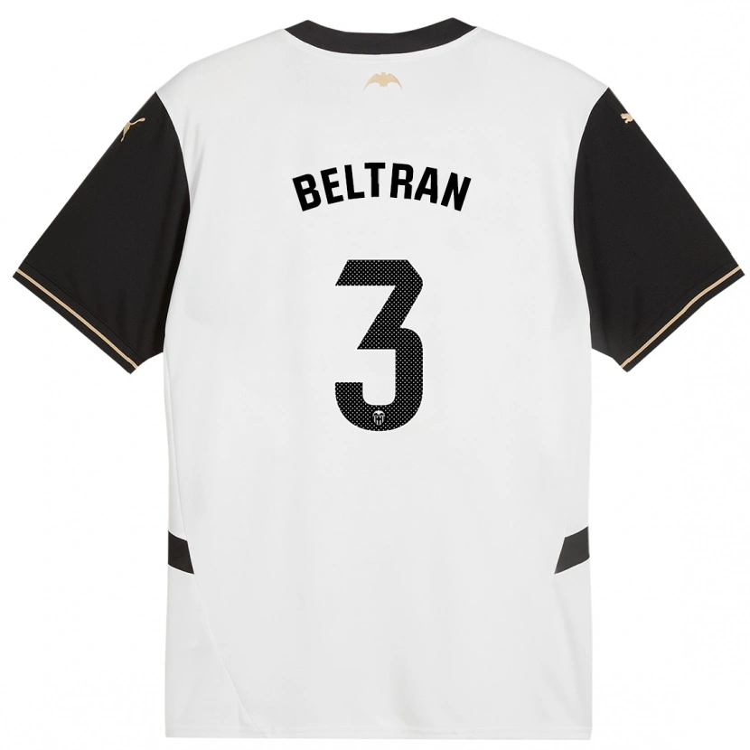 Danxen Pánské Bea Beltran #3 Bílá Černá Domů Hráčské Dresy 2024/25 Dres