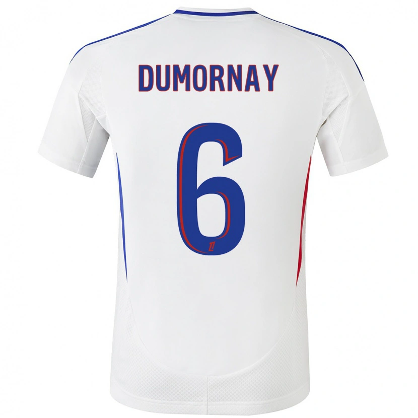 Danxen Pánské Melchie Dumornay #6 Bílá Modrá Domů Hráčské Dresy 2024/25 Dres