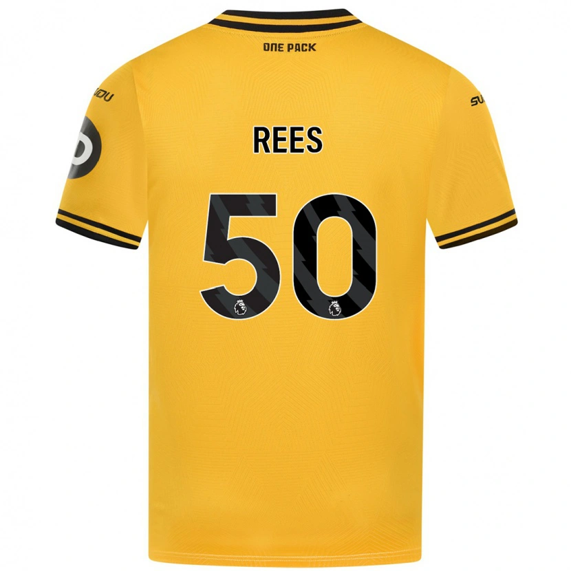 Danxen Pánské Mason Rees #50 Žluť Domů Hráčské Dresy 2024/25 Dres