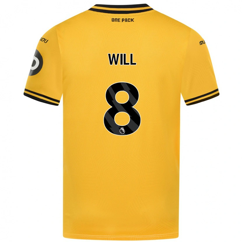 Danxen Pánské Merrick Will #8 Žluť Domů Hráčské Dresy 2024/25 Dres