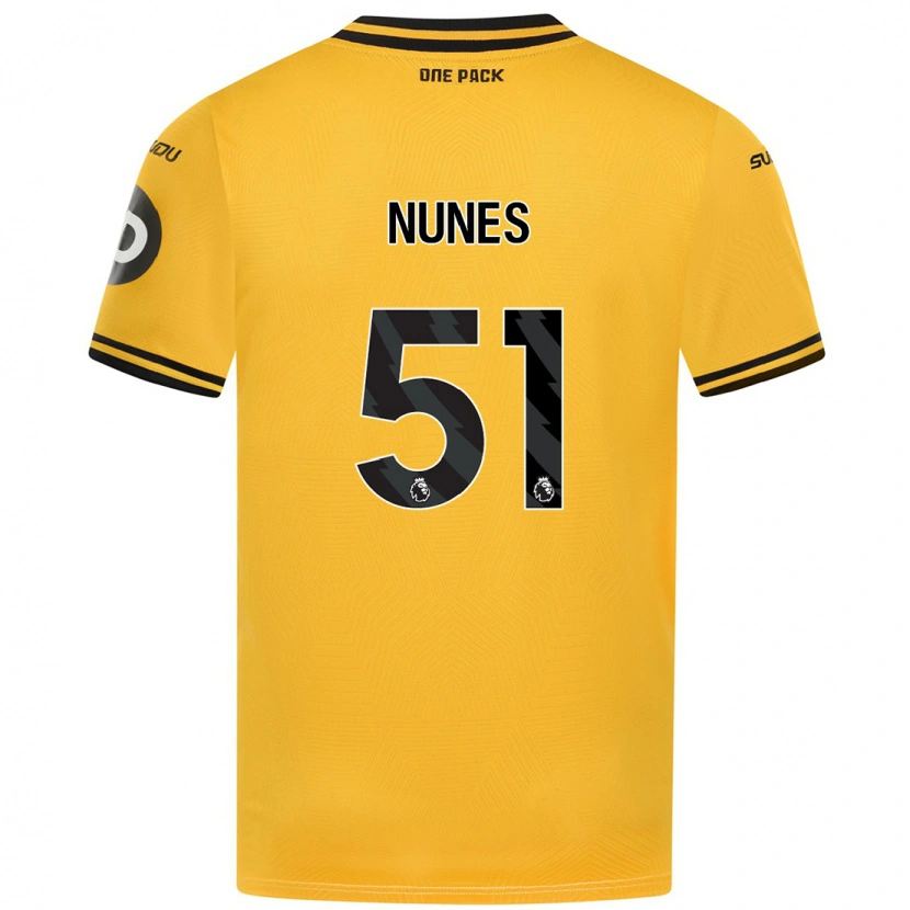 Danxen Pánské Grazi Nunes #51 Žluť Domů Hráčské Dresy 2024/25 Dres