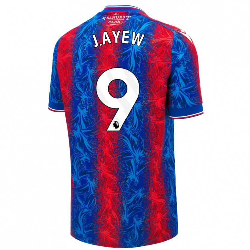 Danxen Pánské Jordan Ayew #9 Červené Modré Pruhy Domů Hráčské Dresy 2024/25 Dres