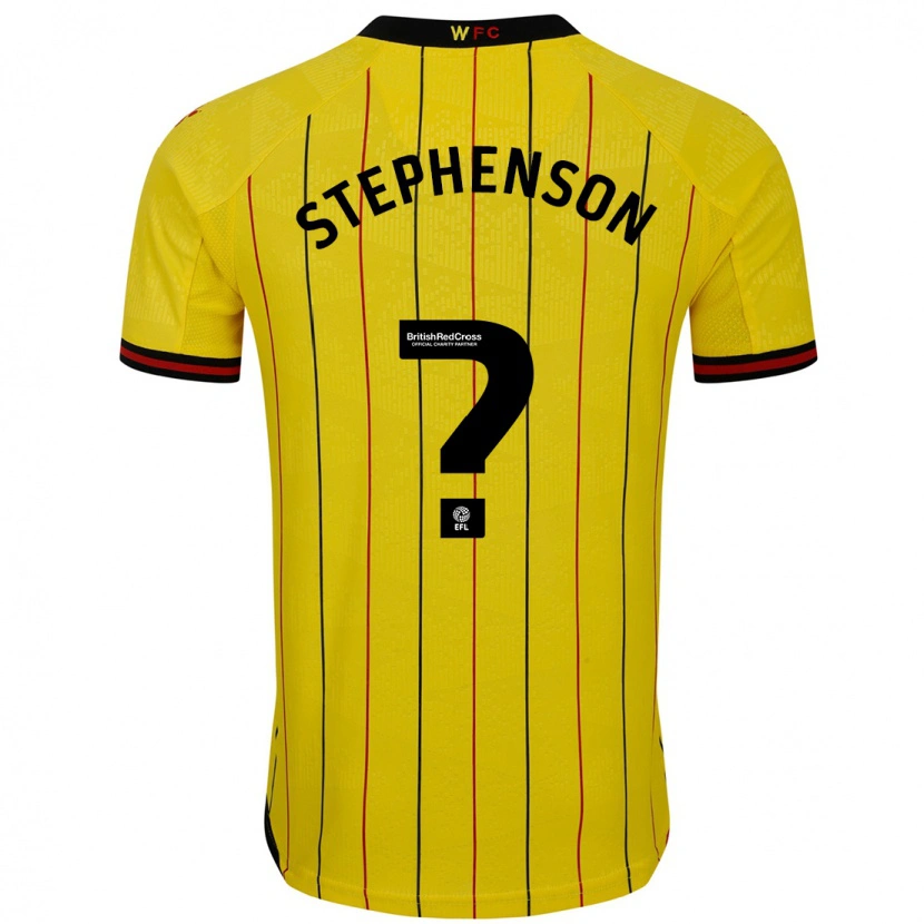 Danxen Pánské Ollie Stephenson #0 Žlutá Černá Domů Hráčské Dresy 2024/25 Dres