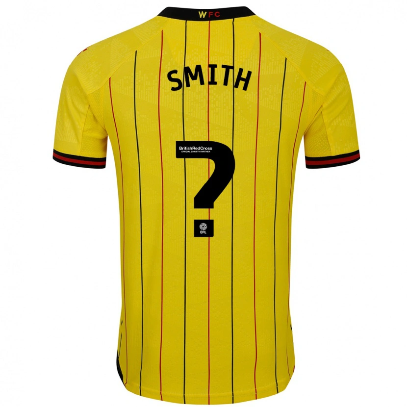 Danxen Pánské Max Smith #0 Žlutá Černá Domů Hráčské Dresy 2024/25 Dres