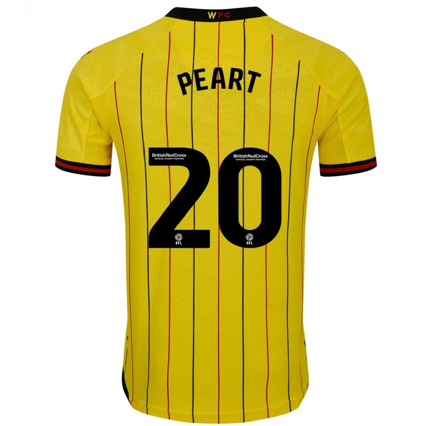 Danxen Pánské Kalani Peart #20 Žlutá Černá Domů Hráčské Dresy 2024/25 Dres