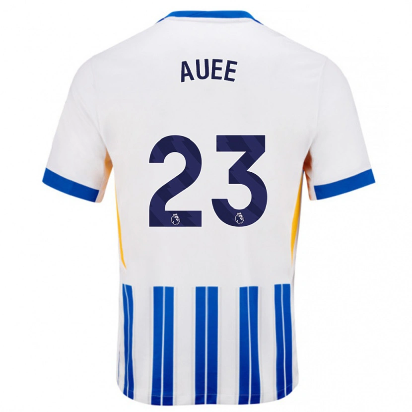 Danxen Pánské Marit Auée #23 Bílé Modré Proužky Domů Hráčské Dresy 2024/25 Dres