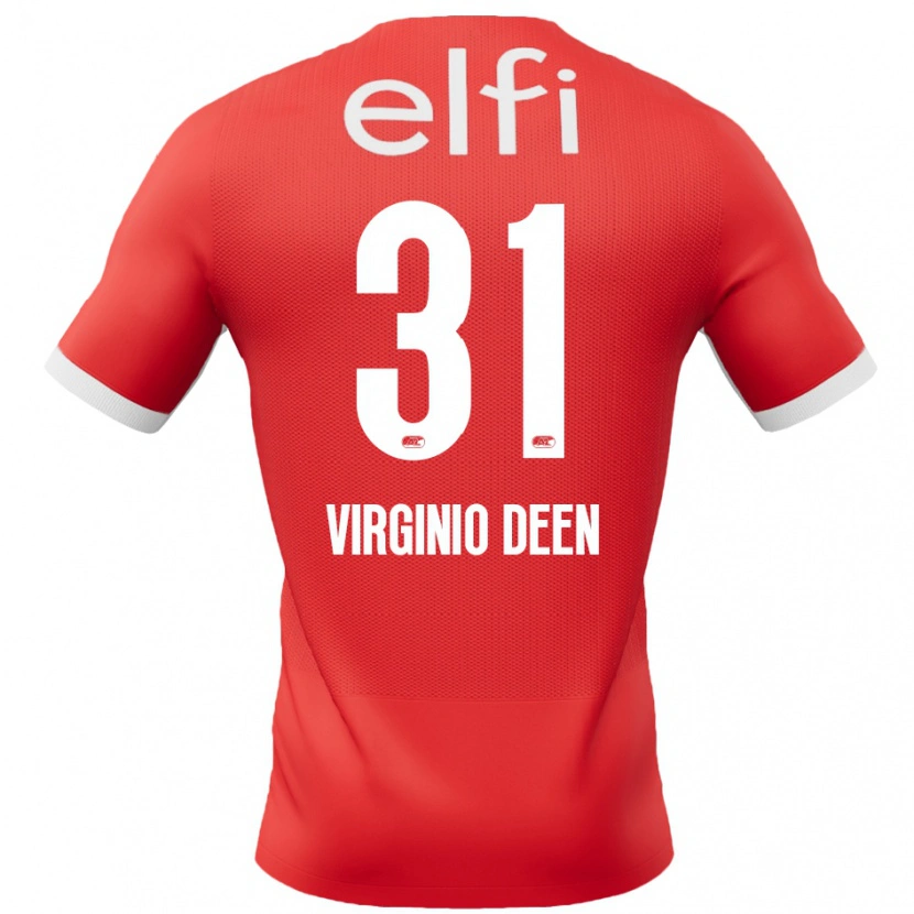 Danxen Pánské Daniël Virginio Deen #31 Červená Bílá Domů Hráčské Dresy 2024/25 Dres
