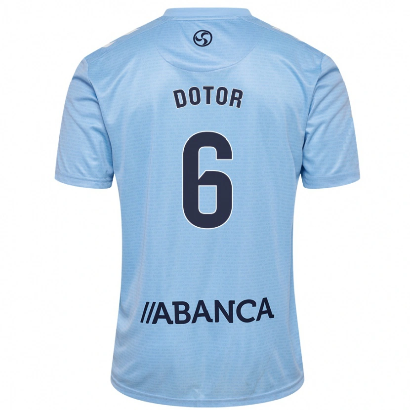 Danxen Pánské Carlos Dotor #6 Nebesky Modrá Domů Hráčské Dresy 2024/25 Dres