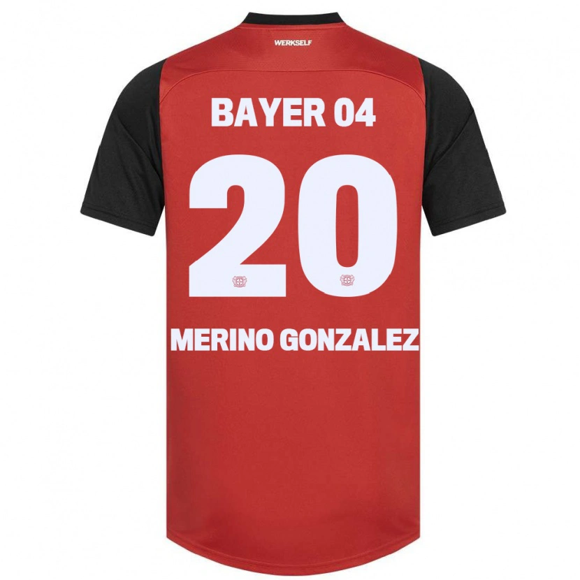 Danxen Pánské Estrella Merino Gonzalez #20 Červená Černá Domů Hráčské Dresy 2024/25 Dres