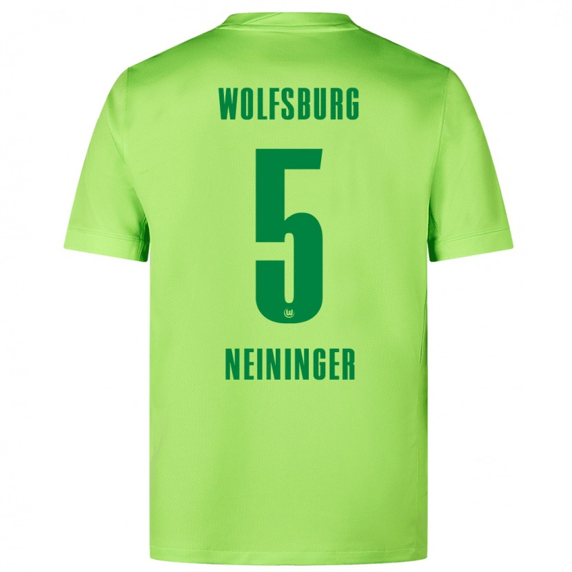 Danxen Pánské Tim Neininger #5 Fluorescenční Zelená Domů Hráčské Dresy 2024/25 Dres