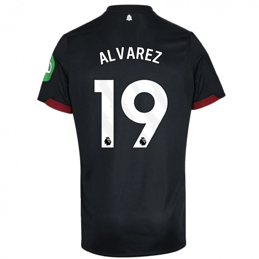 Danxen Pánské Edson Álvarez #19 Černá Bílá Daleko Hráčské Dresy 2024/25 Dres