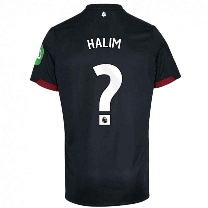 Danxen Pánské Mehmet Halim #0 Černá Bílá Daleko Hráčské Dresy 2024/25 Dres