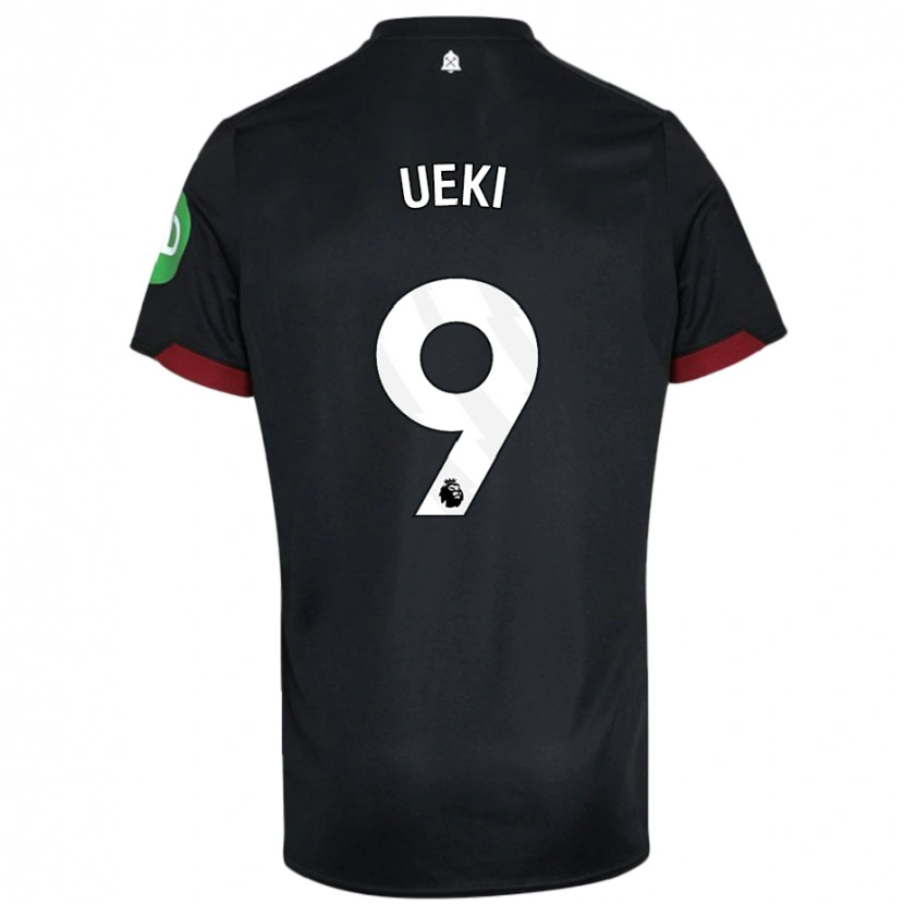 Danxen Pánské Riko Ueki #9 Černá Bílá Daleko Hráčské Dresy 2024/25 Dres